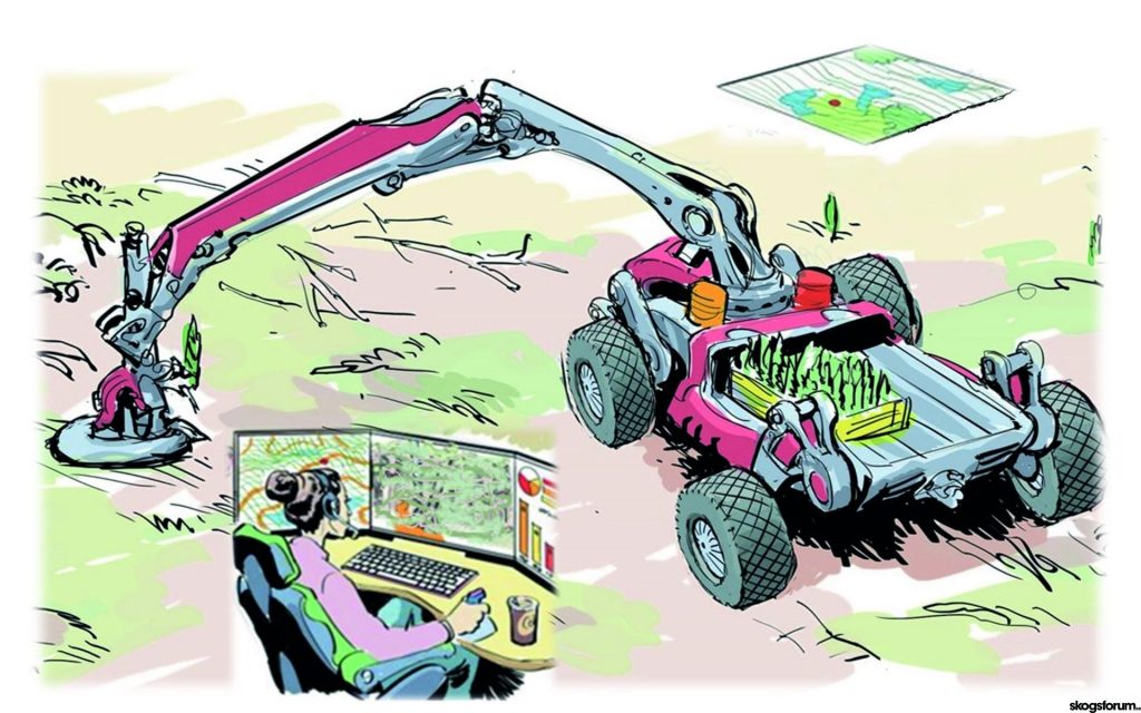 Planteringsmaskiner - dags för andra chansen? 6 Skiss över hur en tänkt AutoPlant kan se ut