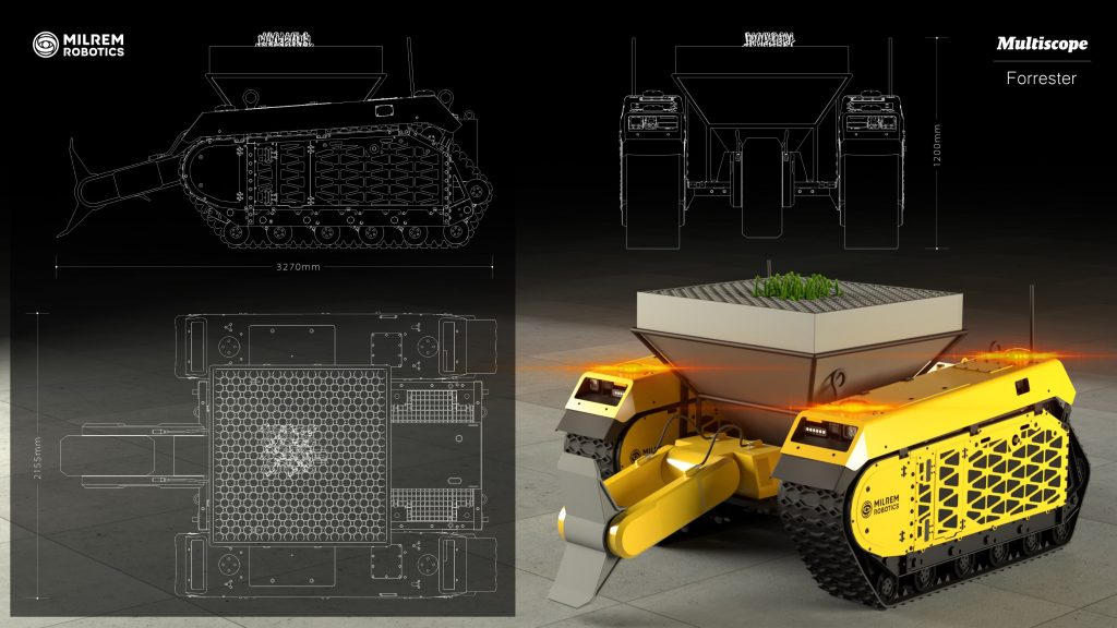 Planteringsmaskiner - dags för andra chansen? 10 Robotic Forester är en självgående planteringsmaskin