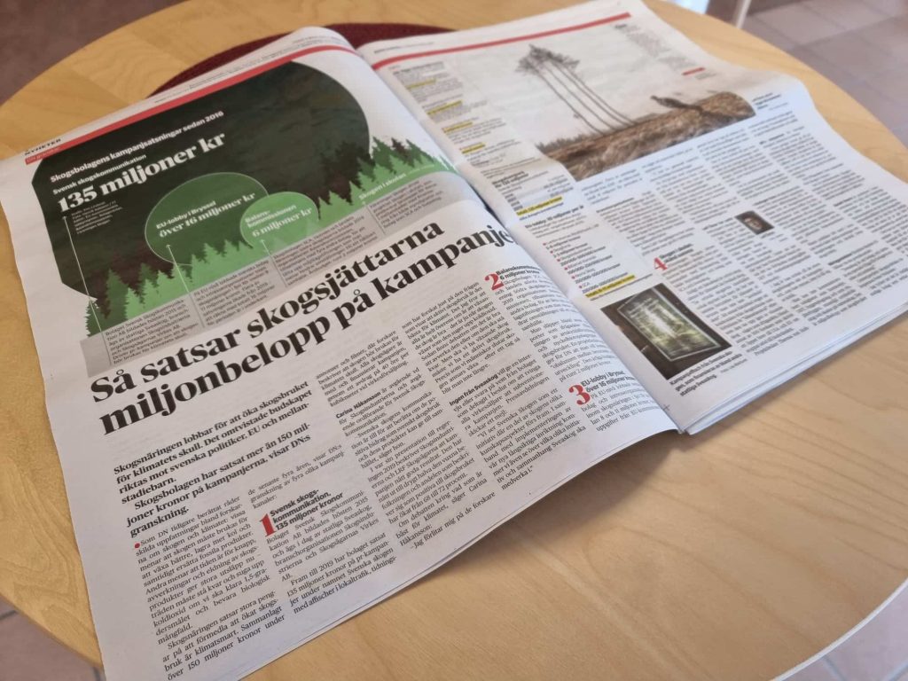 Finns en Pulp Fiction i skogen? 5 Ett numera vanligt uppslag i DN 2021