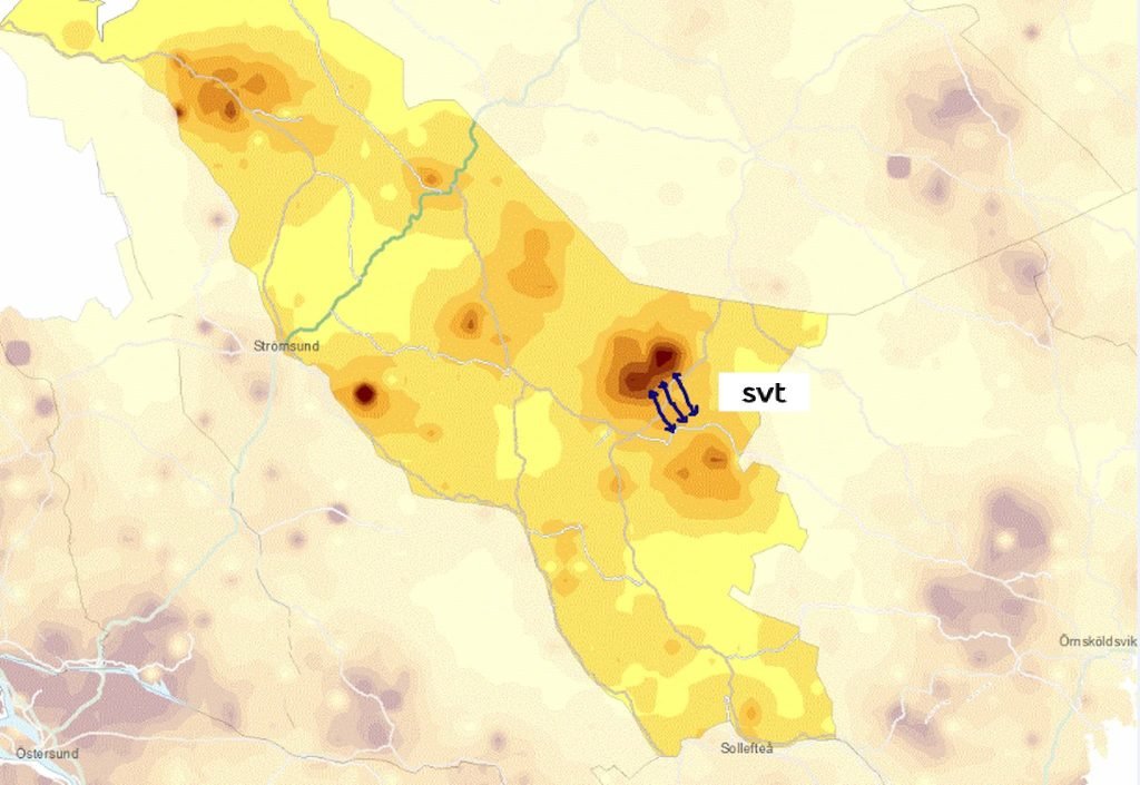 Den stora älgvandringen på TV även 2021 — men vad äter älgarna — "bryta" på skorpbark och fjällfil? 8 Älgförvaltignsområde-den stora älgvandringen-betesskador-ÄBIN
