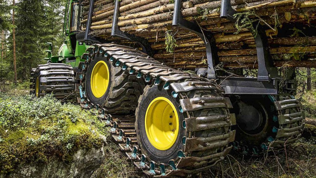 Normaliserad skotarmarknad med förkrossande grön dominans 5 Skotarmarknad-John Deeres Gallringsskotare 1010G